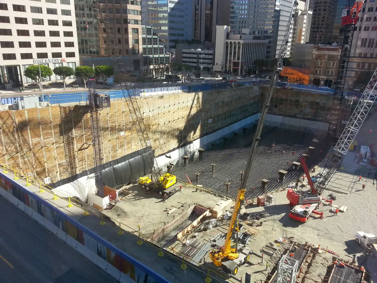 Wilshire Grand Excavation Progress